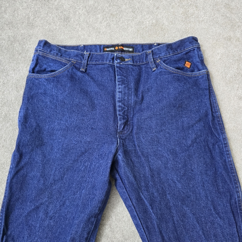Wranger FR 13 Original Blue Jeans MENS Size 38/32 - Picture 2 of 6